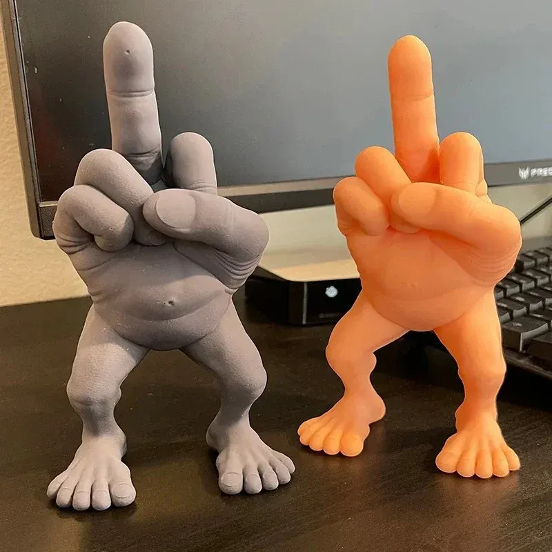 3D Printed Middle Finger Funny Decor - Image 0