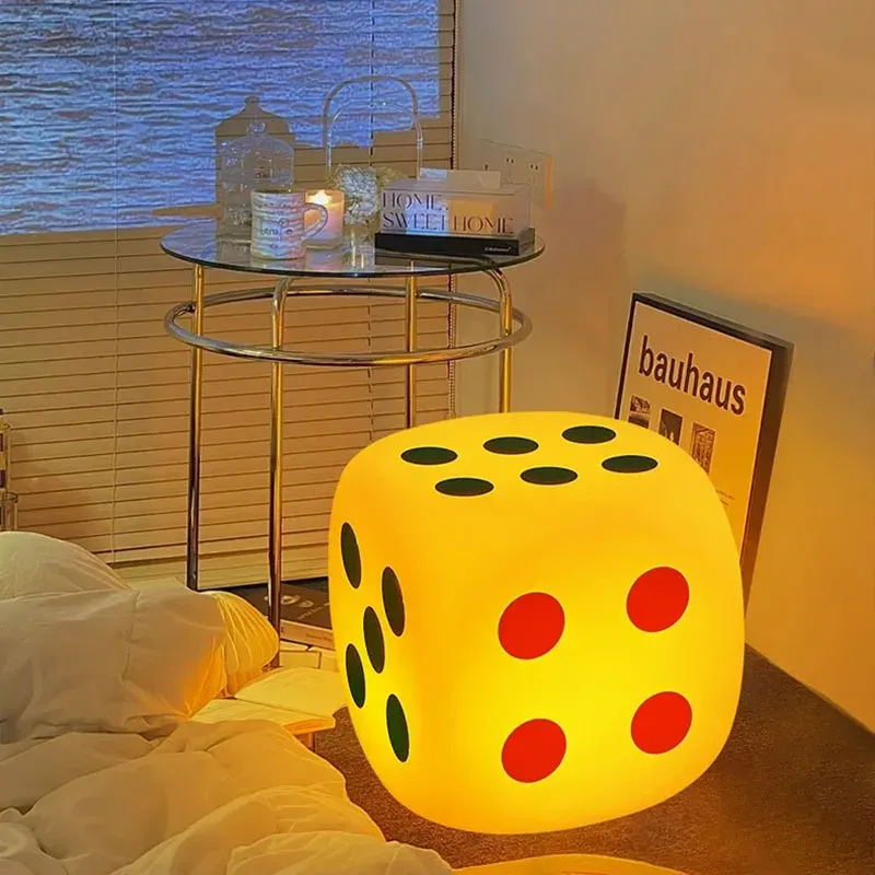 Huge Dice Bedside Atmosphere Floor Table Lamp - Image 0