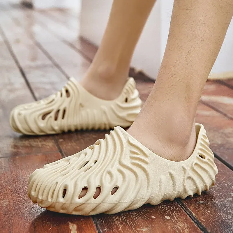 Wavy Comfy Breathable Beach Slippers - Image 0