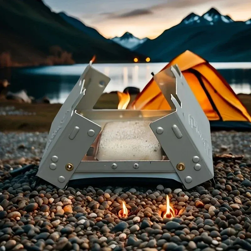 Ultra-Lightweight Folding Ironwood Pocket Size Burner - Image 0