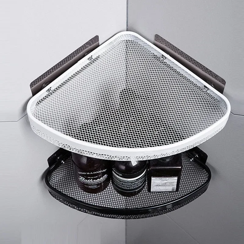 Corner Frame Bathroom Shower Organizer Shelf - Image 0