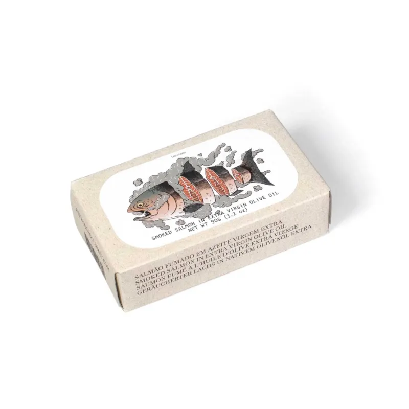 Geräucherter Lachs in nativem Olivenöl extra – 90 g | José Gourmet