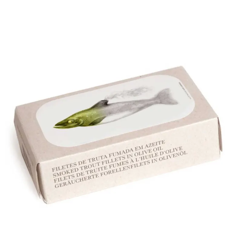 Geräucherte Forellenfilets in Olivenöl – 90 g | José Gourmet