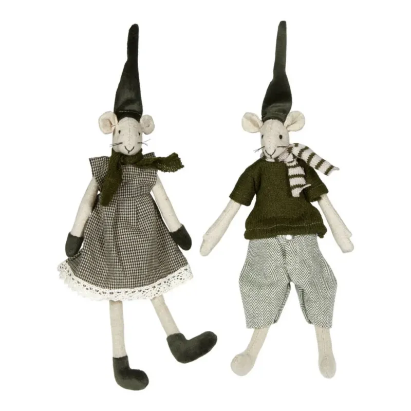 Noa und Nelli Weihnachtsmaus H20cm - Grün - Speedtsberg