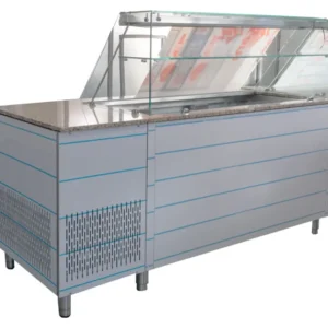 Salattheke SL-D-185 RM IL G DZ Rosa Porino Granit 4x GN 1/1 mit Kassentisch - CPGASTRO