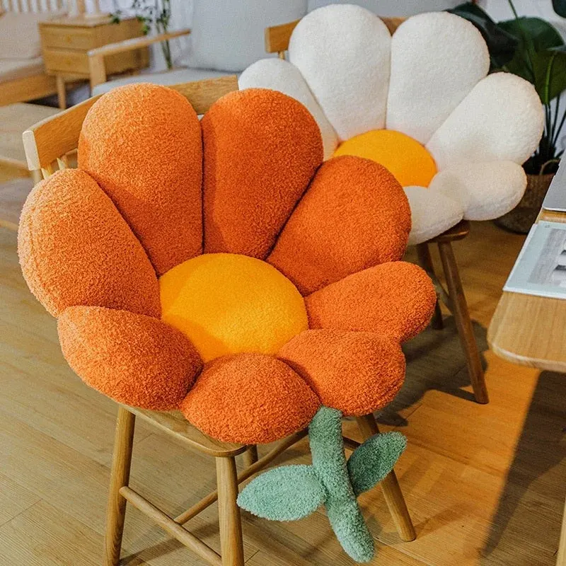 Golden Blossom Sunflower Soft Seat Cushion - Image 0