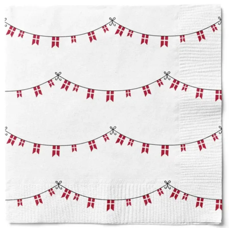 Servietten mit Flagge - 20 Stück