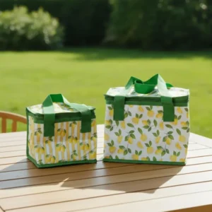 Kühltaschen 2er-Pack mit Zitronenprint