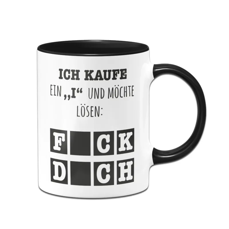 Bild: Tasse - Ich kaufe ein "i" und möchte lösen.