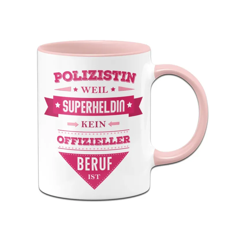 Bild: Tasse - Polizistin, weil Superheldin kein offizieller Beruf ist.