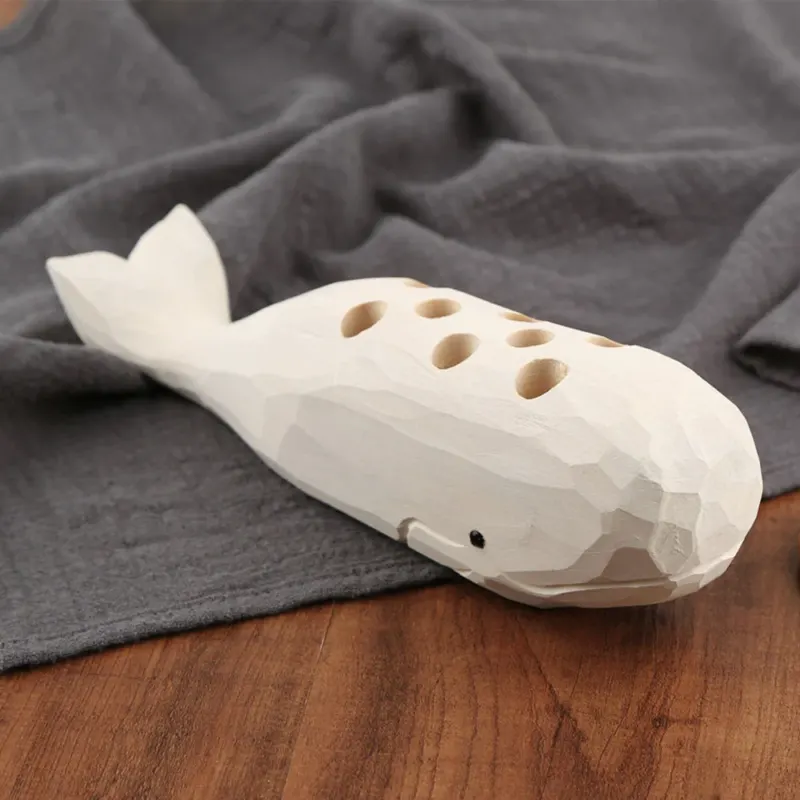 Wooden Whale Creative Pen Holder - Image 0