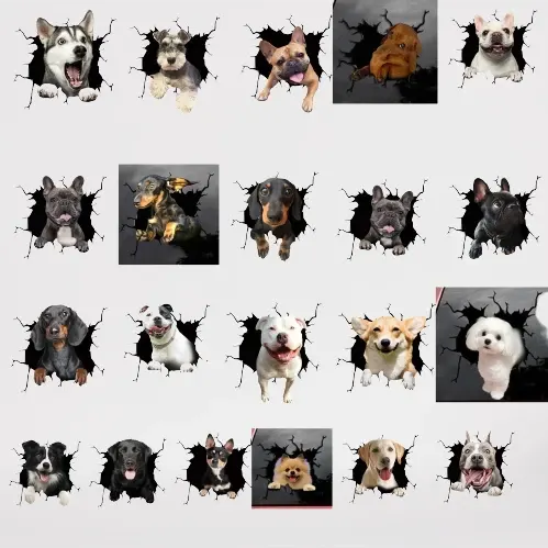 Car Scratch Hider 3D Puppy Sticker - Image 0