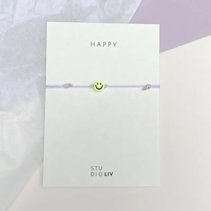 STUDIO LIV /Armband 'SMILEY' fliederfarben
