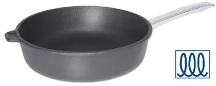 Aluminiumguss Bratpfanne Ø 24-28 cm tiefe Form Induktionsgeeignet - CPGASTRO