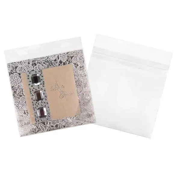 Plastic Bags 21x20.5cm Transparent Peel and Seal