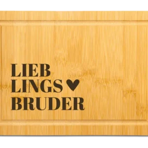 Bild: Bambus Schneidebrett - Lieblingsbruder.