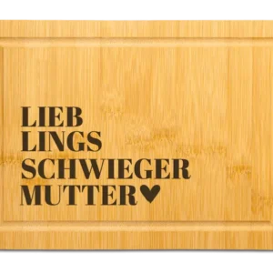 Bild: Bambus Schneidebrett - Lieblingsschwiegermutter.