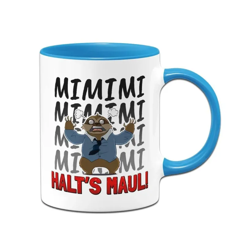 Bild: Tasse - Mimimi Halt's Maul! - Ratzfatz das Faultier.