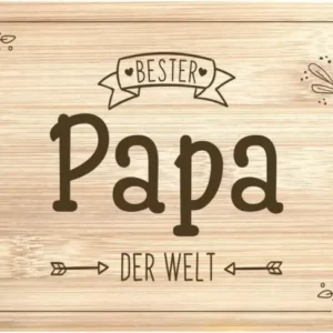 Bild: Frühstücksbrettchen - Bester Papa der Welt.