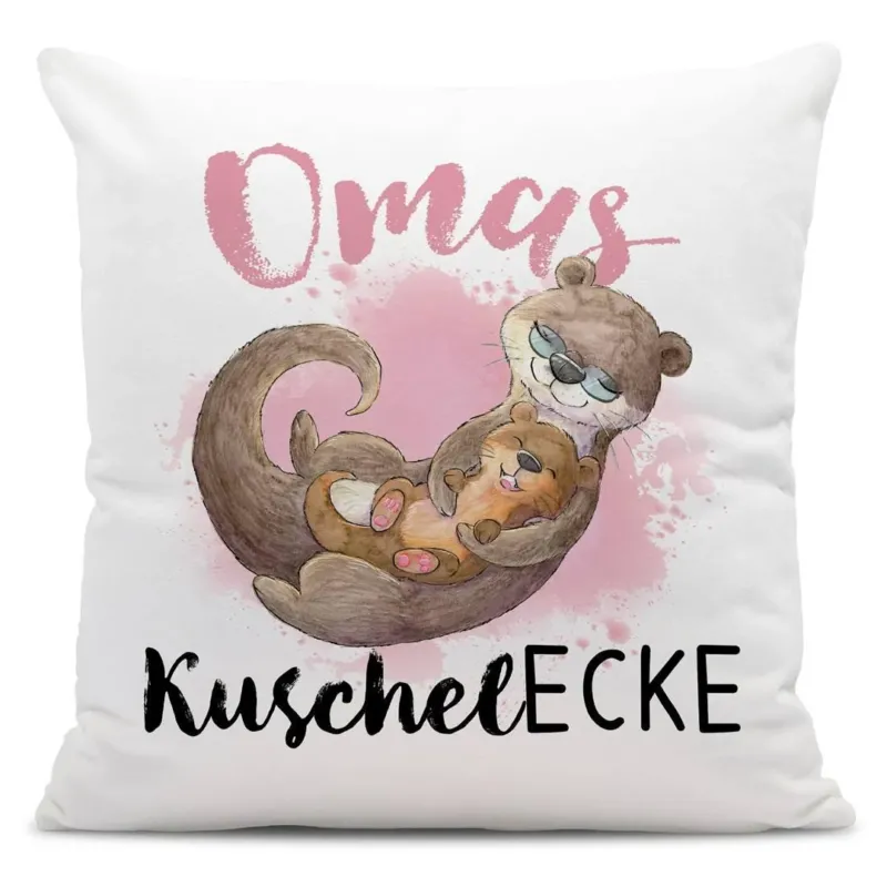 Bild: Kissen - Oma's Kuschelecke (Otter).