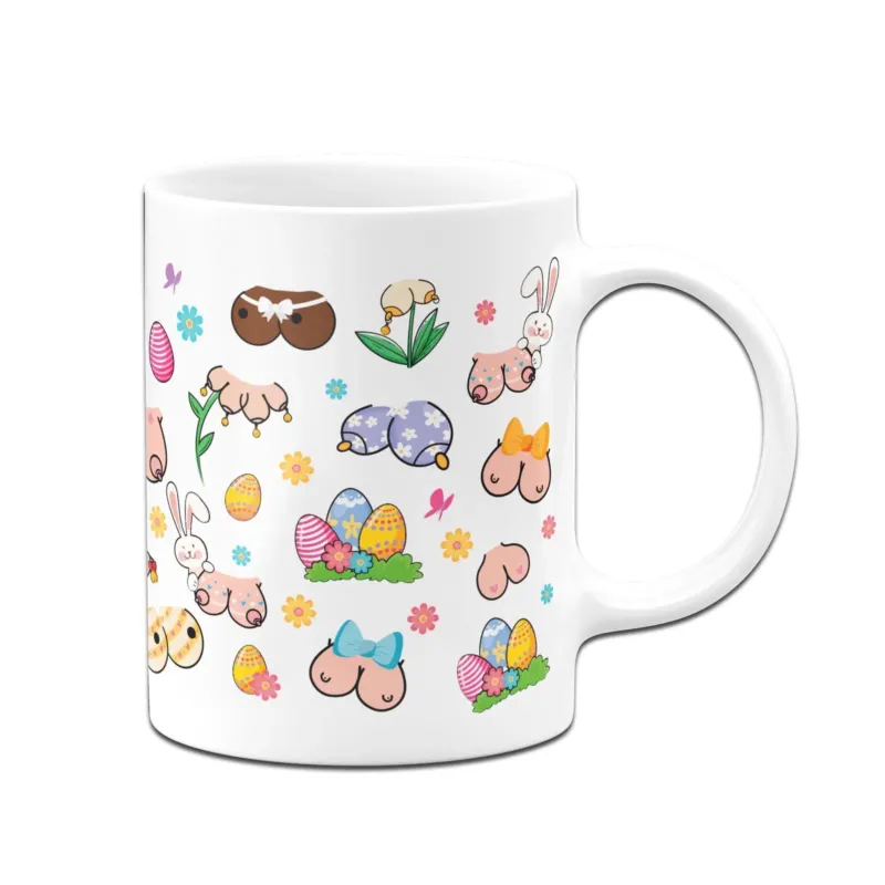 Bild: Ostertasse - Busentasse mit österlichen Motiv (Rundumdruck).
