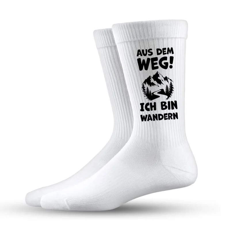 Bild: Socken - Aus dem Weg! Ich bin wandern.