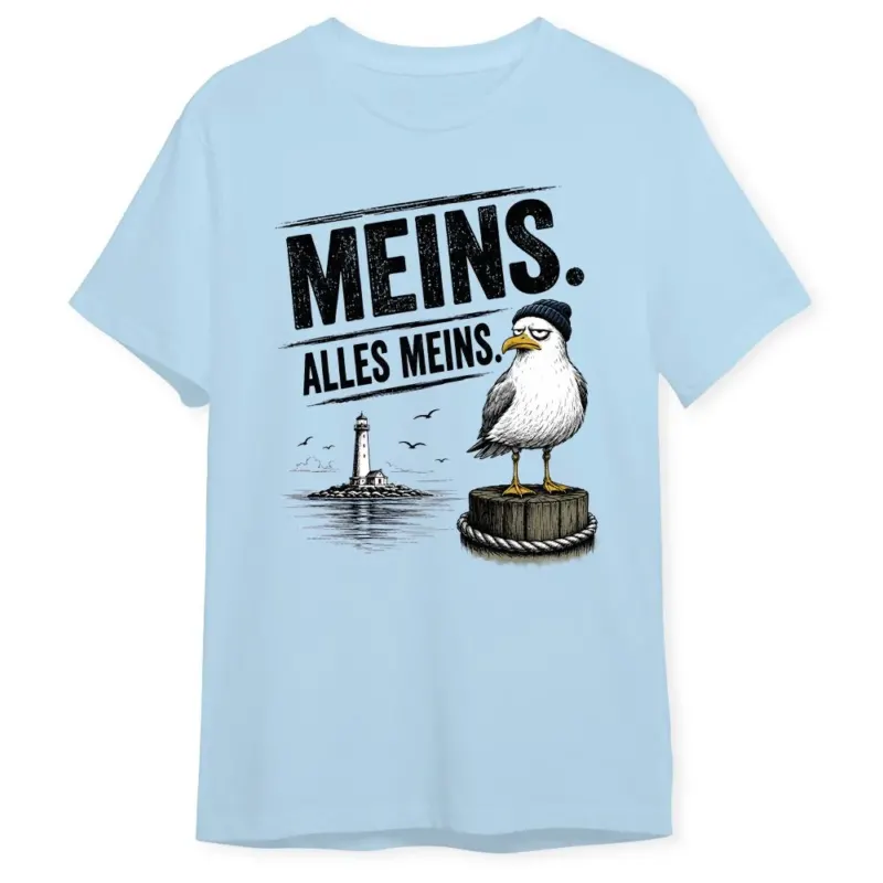 Bild: T-Shirt - Meins. Alles meins.(Möwe).