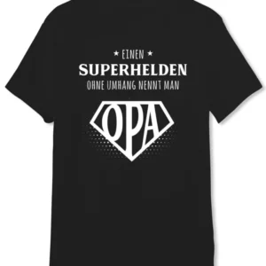 Bild: T-Shirt Herren - Einen Superhelden ohne Umhang nennt man Opa.