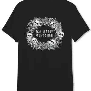 Bild: T-Shirt Herren - Ich hasse Menschen - Skull Statement.