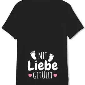 Bild: T-Shirt - Mit Liebe gefüllt (Schwangerschaft).
