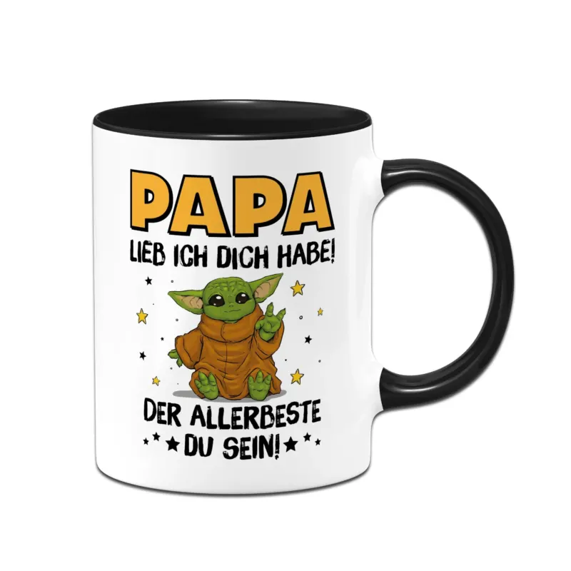 Bild: Tasse - Baby-Alien - Papa, lieb ich dich habe! Der Allerbeste du sein!.
