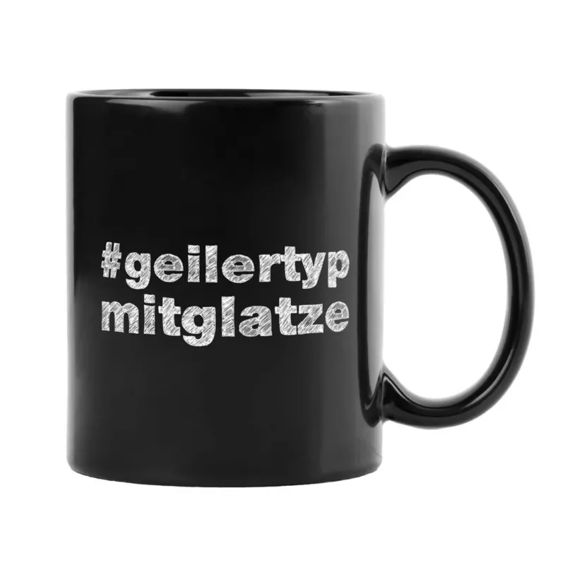 Bild: Tasse - #geilertypmitglatze - BL.