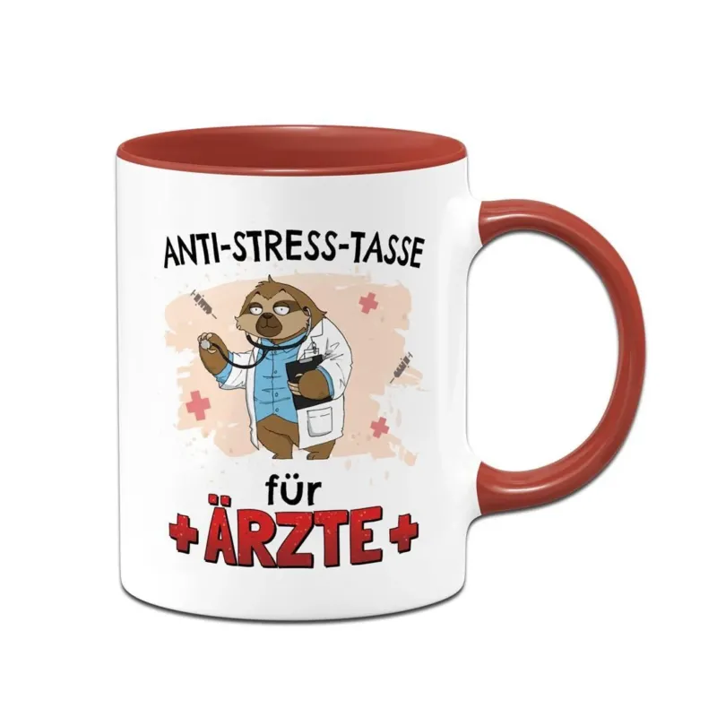 Bild: Tasse - Anti-Stress-Tasse für Ärzte - Ratzfatz das Faultier.