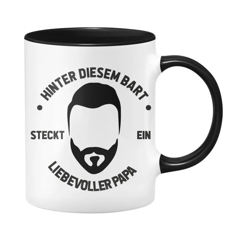 Bild: Tasse - Hinter diesem Bart steckt ein liebevoller Papa.