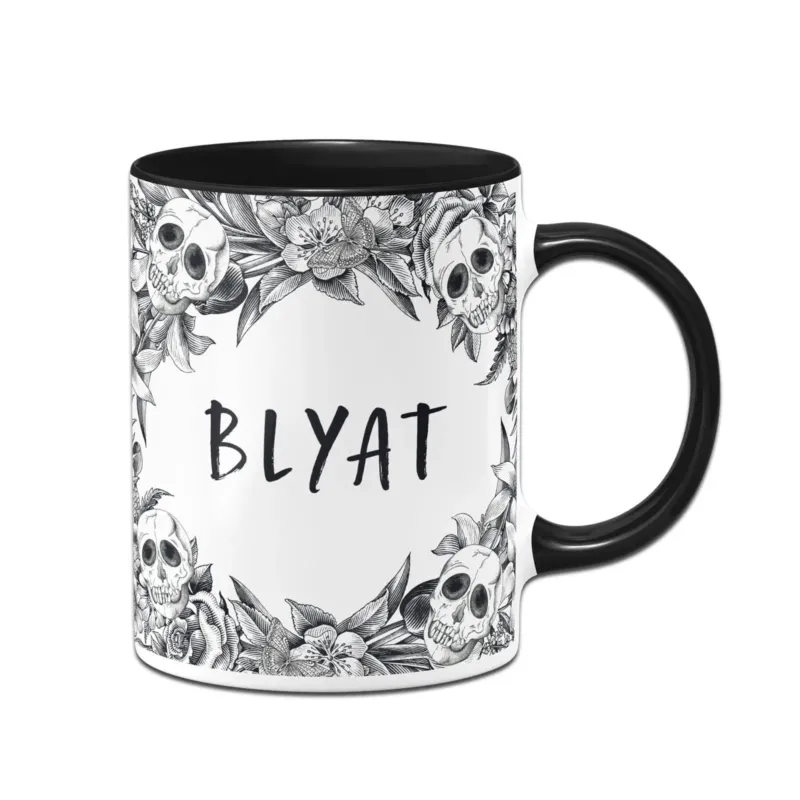 Bild: Tasse - Blyat - Skull Statement.