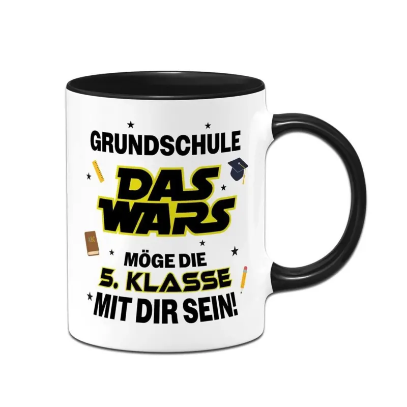 Bild: Tasse - Grundschule Das Wars - Möge die 5. Klasse mit Dir sein!.