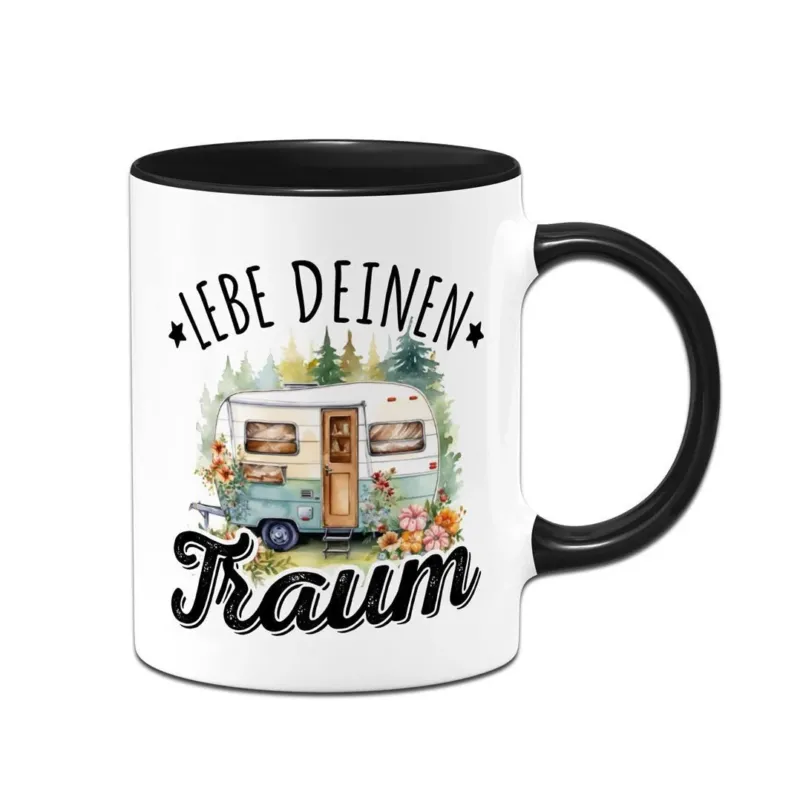 Bild: Tasse - Lebe Deinen Traum (Camper Van).