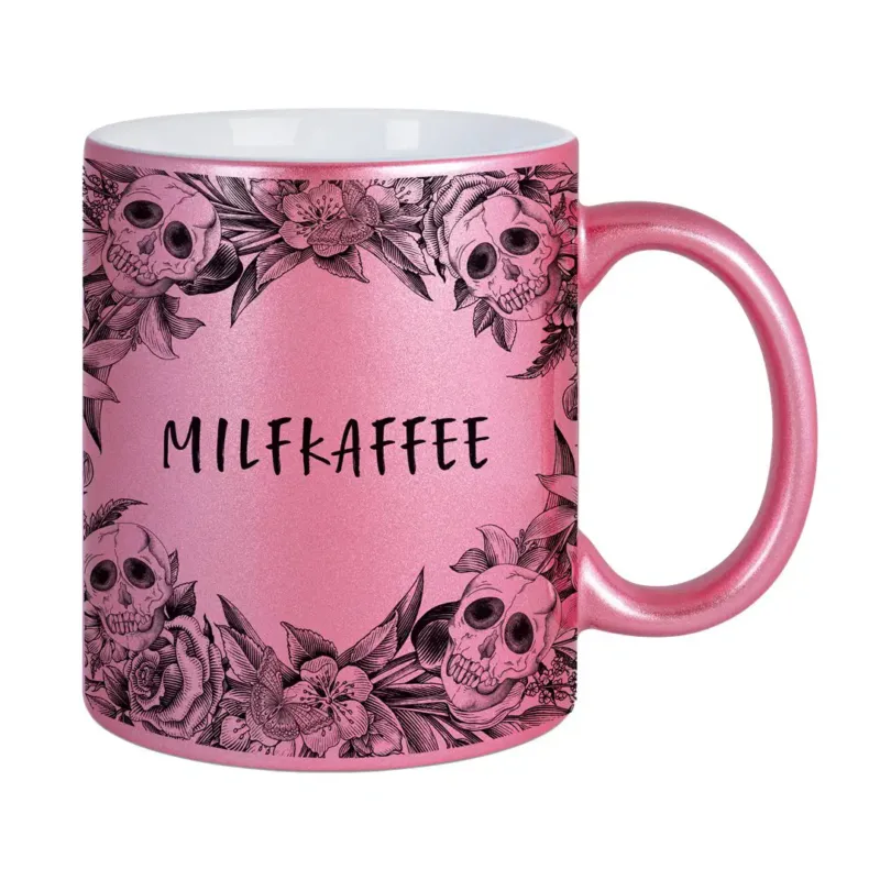 Bild: Tasse - Milfkaffee - Skull Statement Metallic-Edition.