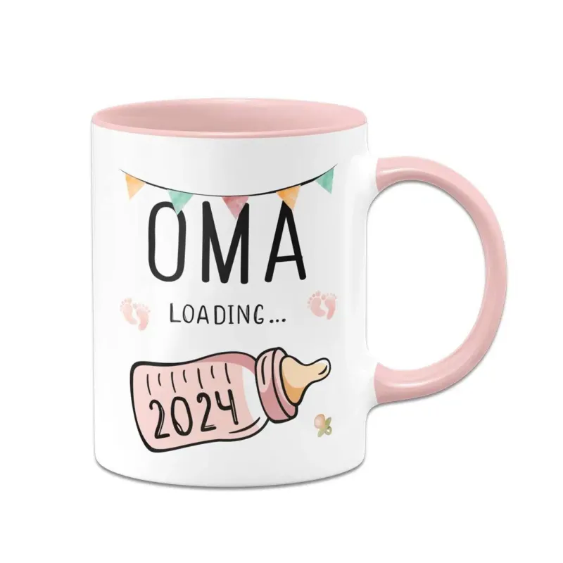 Bild: Tasse - Oma loading mit Babyflasche.