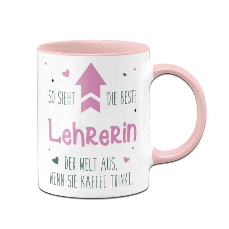 Bild: Tasse - So sieht die beste Lehrerin der Welt aus, wenn sie Kaffee trinkt..