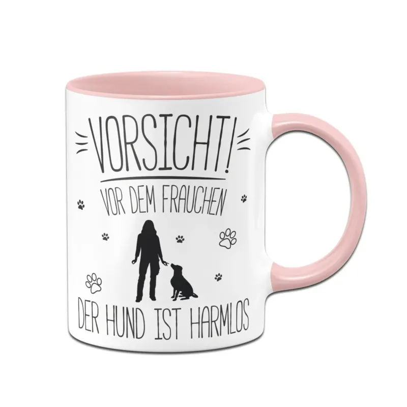 Bild: Tasse - Vorsicht vor dem Frauchen! Der Hund ist harmlos.