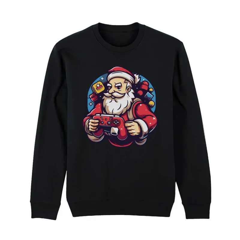 Bild: Weihnachtspullover - Gamer Weihnachtsmann.