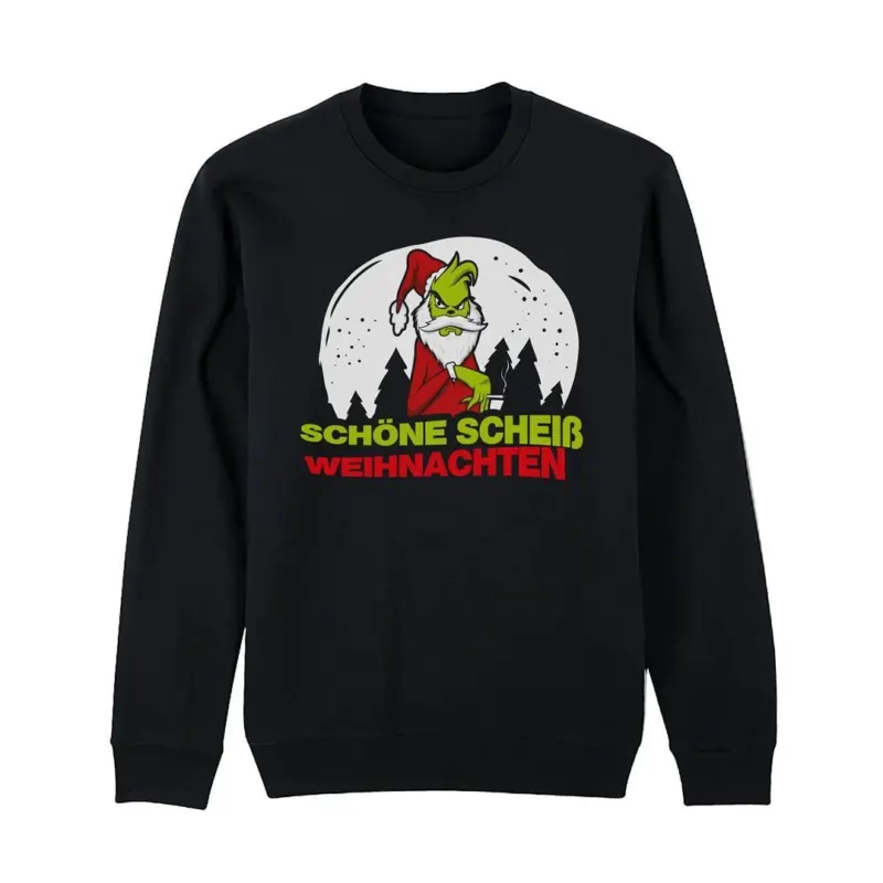 Bild: Weihnachtspullover - Grinch - Schöne scheiß Weihnachten.
