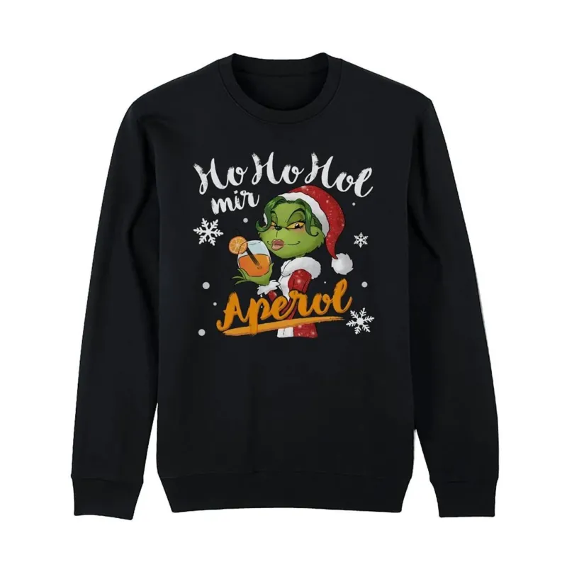 Bild: Weihnachtspullover - Miss Grinch - Ho Ho Hol mir Aperol.