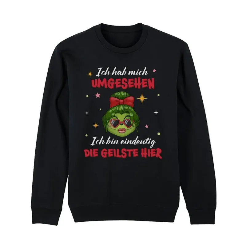 Bild: Weihnachtspullover - Miss Weihnachtsmuffel - Ich hab mich umgesehen, ich bin eindeutig die Geilste hier (Damen) - V2.