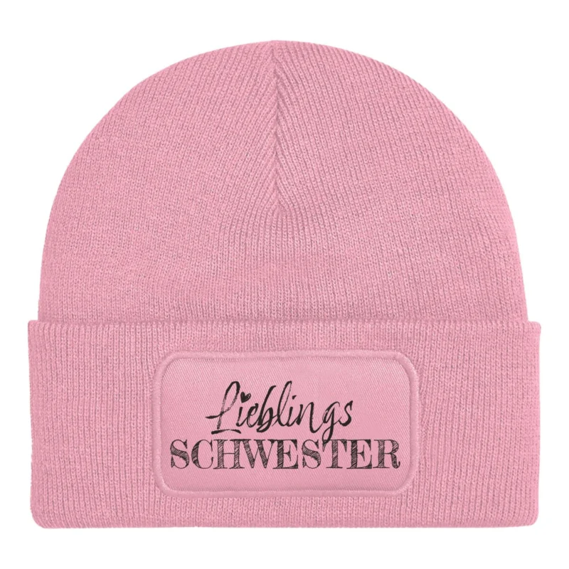 Bild: Beanie Mütze - Lieblings-Schwester.