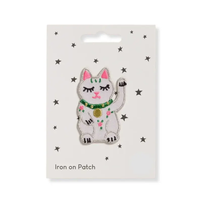 Aufnäher zum Aufbügeln 'Lucky Cat'