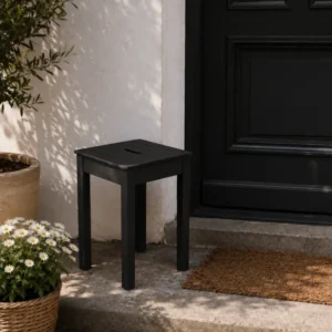 Hocker schwarz - für innen / außen