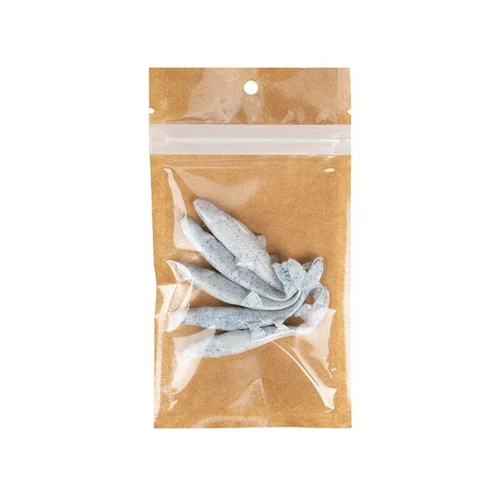 Eco-Friendly Grip Seal Bags Kraft 7.6x11.4 cm