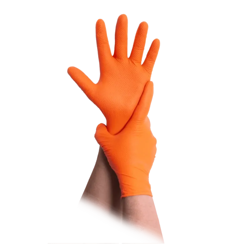 MaiMed Diamond Grip+ Einweghandschuhe orange